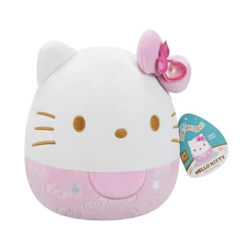 Squishmallows Original Sanrio Hello-Kitty, 20,3 cm, 50-jähriges Jubiläum, rosa geprägt, offizielles Plüschtier Squishmallows Original Sanrio Hello-Kitty, 20,3 cm, 50-jähriges Jubiläum, rosa geprägt, offizielles Plüschtier von Squishmallows