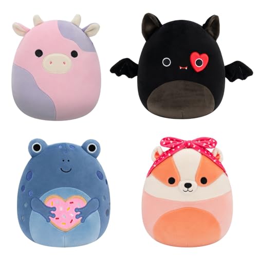 Squishmallows Original Valentine's Day 4-Pack - Official Jazwares Plush (Little) (Amazon Exclusive) von Squishmallows