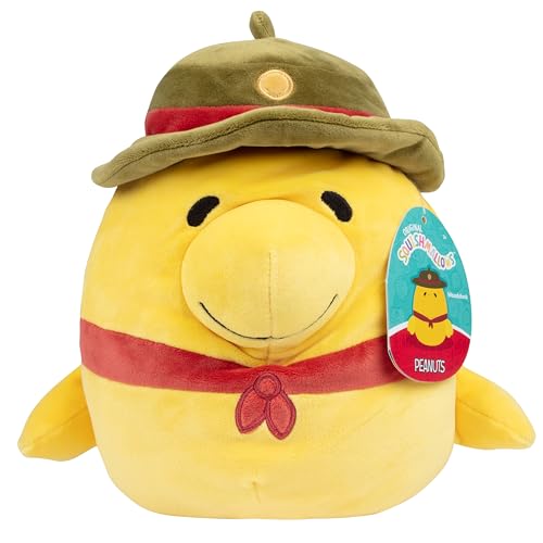 Squishmallows Original Woodstock Beagle Scout – Offizieller Jazwares Osterplüsch, weiches & Squishy Peanuts Snoopy Stofftier Spielzeug – Fügen Sie Ihrem Squad hinzu – Geschenk für Kinder, Mädchen und von Squishmallows