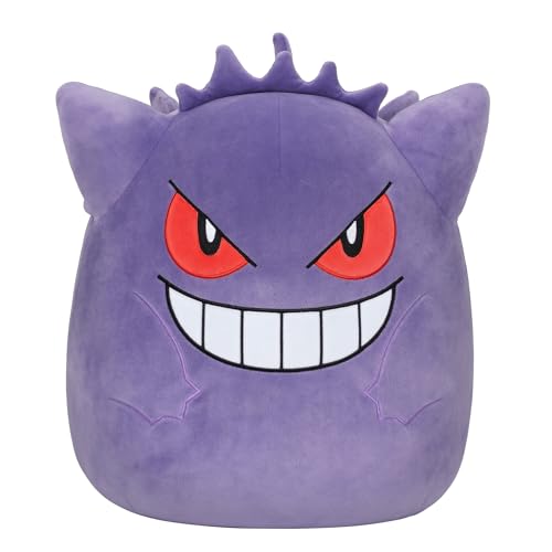 Squishmallows Pokémon x SQPK00004 - Gengar 35 cm, offizielles Pokémon, superweich, Violett von Squishmallows