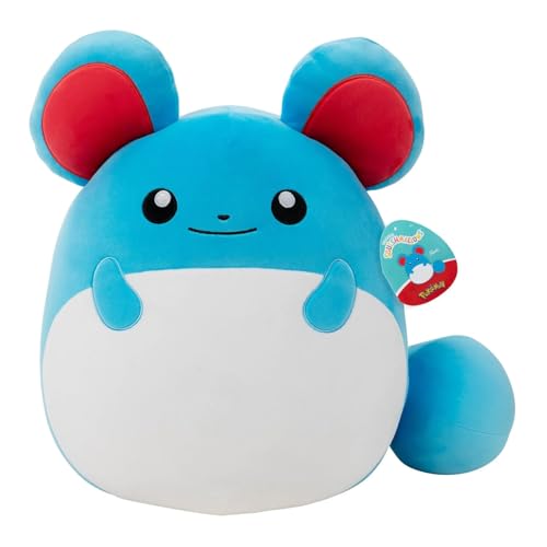 Squishmallows Pokémon x SQPK00065 - Marill 35 cm, offizielles Pokémon, superweich von Squishmallows