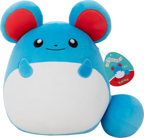 Squishmallows Pokémon x SQPK00065 - Marill 35 cm, offizielles Pokémon, superweich von Squishmallows