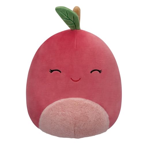 Squishmallows SQCR02392 - Cherry die Kirsche 19 cm, offizielles Kelly Toys Plüsch, superweiches Kuscheltier von Squishmallows