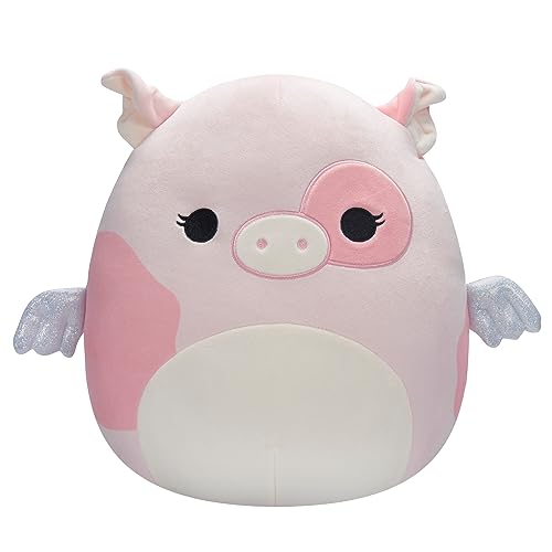 Squishmallows SQCR02405 - Peety das rosa Schwein mit Flügeln 30 cm, offizielles Kelly Toys Plüsch, superweiches Kuscheltier von Squishmallows