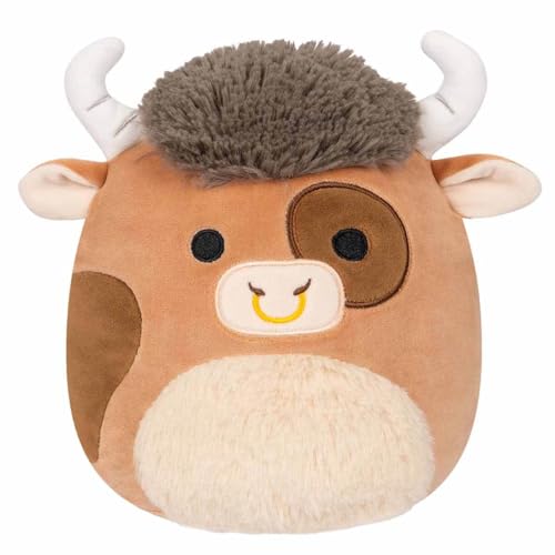 Squishmallows SQCR02407 - Shep der braune Stier 30 cm, offizielles Kelly Toys Plüsch, superweiches Kuscheltier von Squishmallows