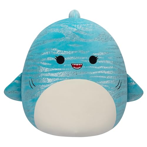 Squishmallows SQCR02408 - Lamar der Walhai 30 cm, offizielles Kelly Toys Plüsch, superweiches Kuscheltier von Squishmallows