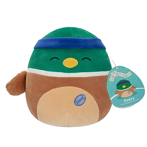 Squishmallows SQCR04124 - Avery die Ente 19 cm, offizielles Kelly Toys Plüsch, superweiches Kuscheltier von Squishmallows