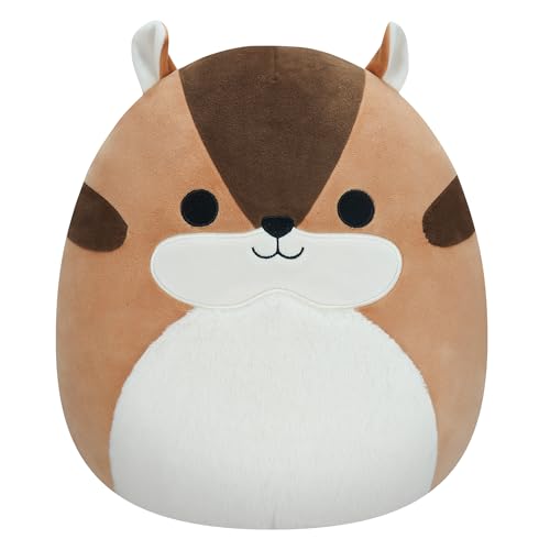 Squishmallows SQCR04134 - Melzie das Streifenhörnchen 30 cm, offizielles Kelly Toys Plüsch, superweiches Kuscheltier von Squishmallows