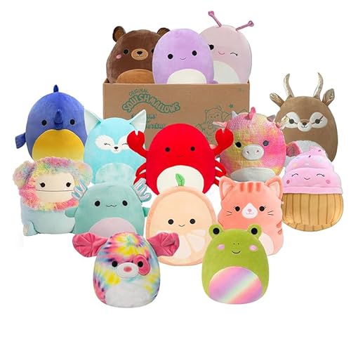 Squishmallows SQCR04665 - Mystery Box, enthält DREI 20cm Überraschungs-Squishmallows, offizielles Jazwares Plüsch von Jazwares