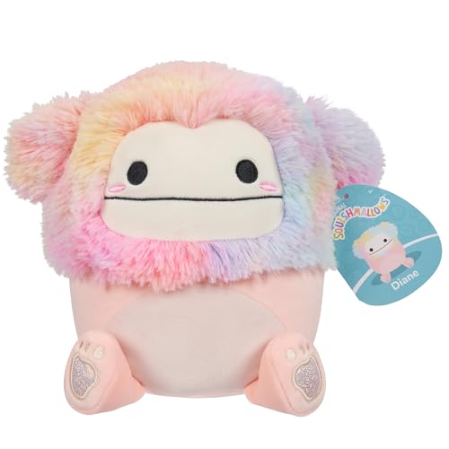 Squishmallows SQCR05371 - Diane der pfirsichfarbene Bigfoot 19 cm, offizielles Jazwares Plüsch, superweiches Kuscheltier von Squishmallows