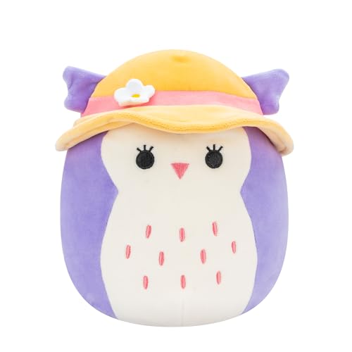 Squishmallows SQCR05400 - Holly die Eule mit Sonnenhut 19 cm, offizielles Jazwares Plüsch, superweiches Kuscheltier von Squishmallows