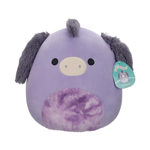 Squishmallows SQCR05425 - Deacon der lila Esel 30 cm, offizielles Jazwares Plüsch, superweiches Kuscheltier von Squishmallows