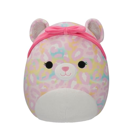 Squishmallows SQCR05426 - Michaela der Regenbogen Leopard 30 cm, offizielles Jazwares Plüsch, superweiches Kuscheltier von Squishmallows