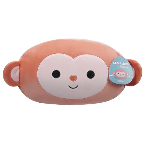 Squishmallows SQCR05459 - Elton das Äffchen 30 cm Stackables, offizielles Jazwares Plüsch, superweiches Kuscheltier von Squishmallows