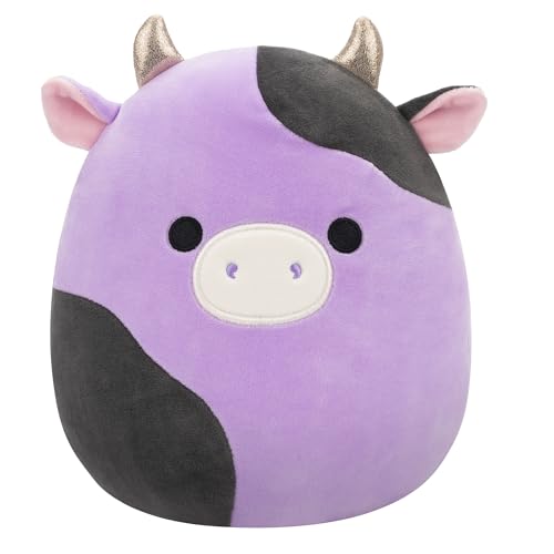 Squishmallows SQCR06527 - Alexie die Kuh 40 cm, offizielles Kelly Toys Plüsch, superweiches Kuscheltier von Squishmallows