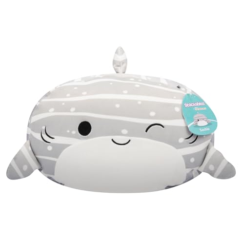 Squishmallows SQCR06550 - Sachie der Hai 30 cm Stackables, offizielles Jazwares Plüsch, superweiches Kuscheltier von Squishmallows