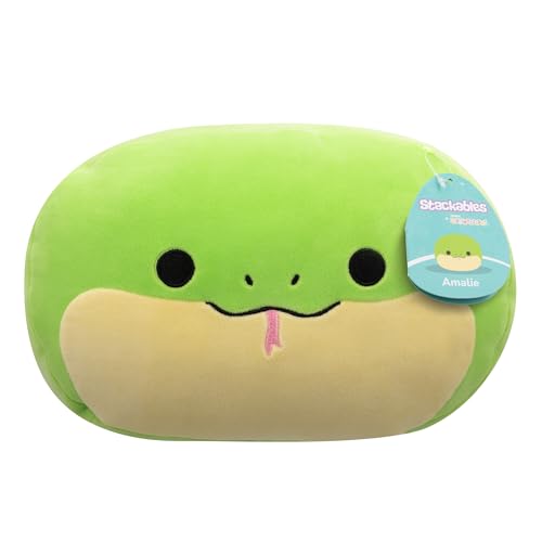 Squishmallows SQCR06551 - Amalie die Schlange 30 cm Stackables, offizielles Jazwares Plüsch, superweiches Kuscheltier von Squishmallows