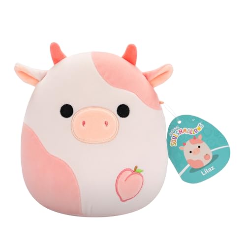 Squishmallows SQCR06601 - Lilaz die Kuh 19 cm, offizielles Jazwares Plüsch, superweiches Kuscheltier von Squishmallows