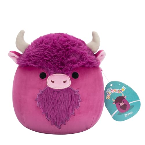 Squishmallows SQCR06608 - Dave der Bison 19 cm, offizielles Jazwares Plüsch, superweiches Kuscheltier von Squishmallows