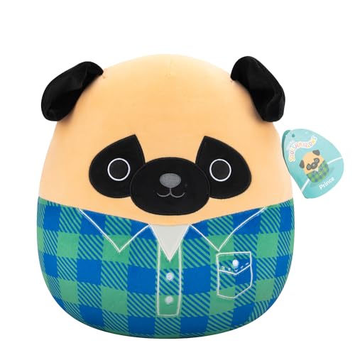 Squishmallows SQCR06622 - Prince der Mops 30 cm, offizielles Jazwares Plüsch, superweiches Kuscheltier von Squishmallows