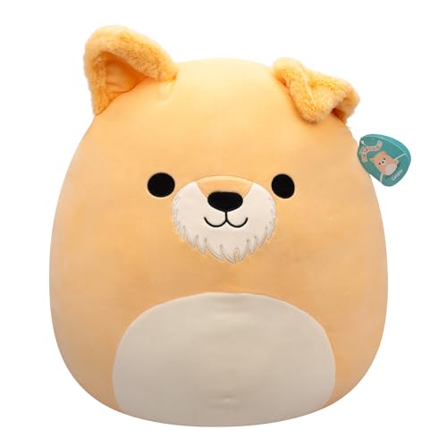 Squishmallows SQCR06653 Cooper The Tan Dog 50cm, offizielles Jazwares Plüsch, superweiches Kuscheltier von Squishmallows