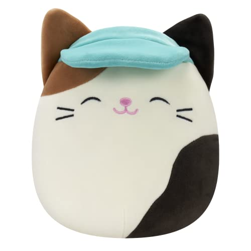 Squishmallows SQCR2394 - Cam die Katze mit Hut 19 cm, offizielles Kelly Toys Plüsch, superweiches Kuscheltier von Squishmallows