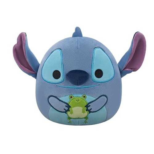 Squishmallows SQDI01087 - Stitch mit Frosch 25 cm, offizielles Jazwares Plüsch, superweiches Kuscheltier von Squishmallows