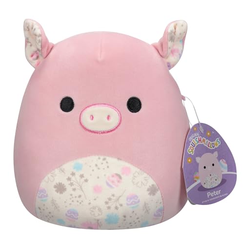 Squishmallows SQER00858 - Peter das rosa Schwein 19 cm, offizielles Jazwares Plüsch, superweiches Kuscheltier von Squishmallows