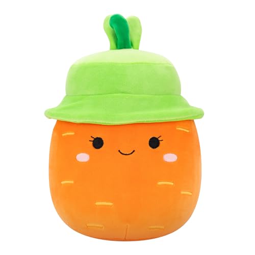 Squishmallows SQER01214 - Caroleena die Karotte mit Fischerhut 19 cm, offizielles Jazwares Plüsch, superweiches Kuscheltier von Squishmallows