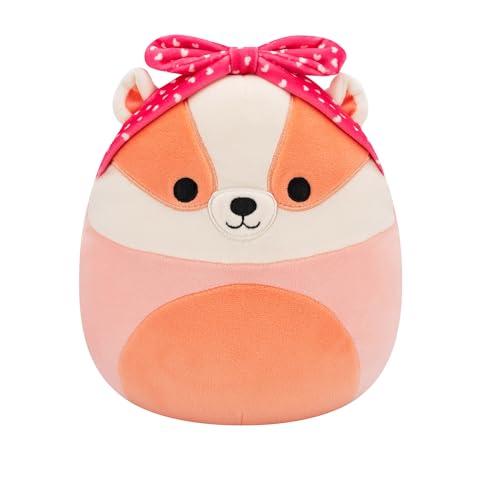 Squishmallows SQVA01183 - Rostam der Dachs 19 cm, offizielles Jazwares Plüsch, superweiches Kuscheltier von Squishmallows