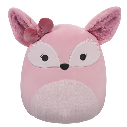 Squishmallows Squishmallow FuzzAMallows Plüschtier Miracle, der rosa Fuchs 30 cm Kuscheltiere von Squishmallows