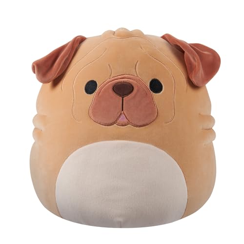 Squishmallows Squishmallow Plüschtier Morton, der braune Shar Pei Hund 30 cm Kuscheltiere von Squishmallows