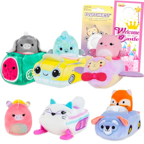 Squishmallows Squishvelle Plüsch-Set für Kinder – Bündel 4 Squishvelle Plüschfahrzeug, plus Aufkleber & mehr | Squishmallows Plüschset für Mädchen, Jungen Squishmallows Squishvelle Plüsch-Set für Kinder – Bündel 4 Squishvelle Plüschfahrzeug, plus Aufkleber & mehr | Squishmallows Plüschset für Mädchen, Jungen von Squishmallows