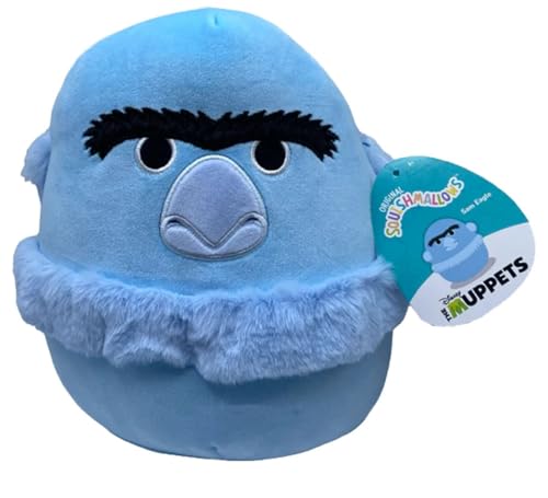 Squishmallows The Sam The Eagle Plüsch-Stofftier, 20,3 cm, Blau von Squishmallows