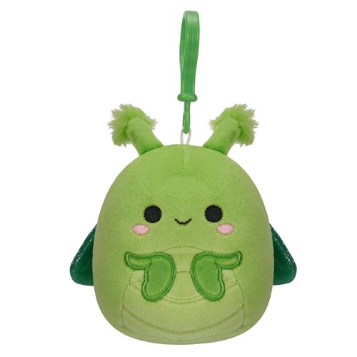 Squishmallows 3,5 Zoll Clip-On Plüsch Trenton die Gottesanbeterin, SQCP00209 von Squishmallows