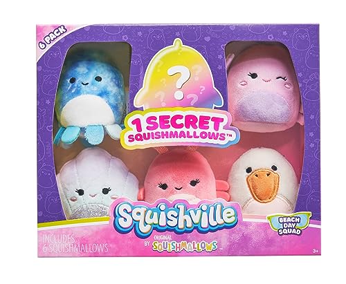 Squishville Squishmallows by Original Beach Day Squad - Six 2 inch Mini von Squishville