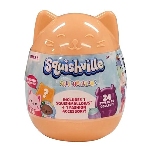 Squishville by Squishmallows Blind Plush Series 8, Official Kellytoy, One Single Mystery Plush!, Great Gift For Kids von Squishville