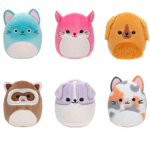 Squishville SQM0510-6er Pack Gute Kumpels Squad, superweiche Mini-Squishmallows, 5cm Plüschfiguren von Squishville