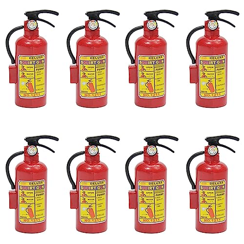 8 Stück Feuerlöscher Wasserpistole,Feuerlöscher Spielzeug,Mini Spray Kinder im Freien Wasser Strand Spielzeug für Kinder Geschenke von Srcasy