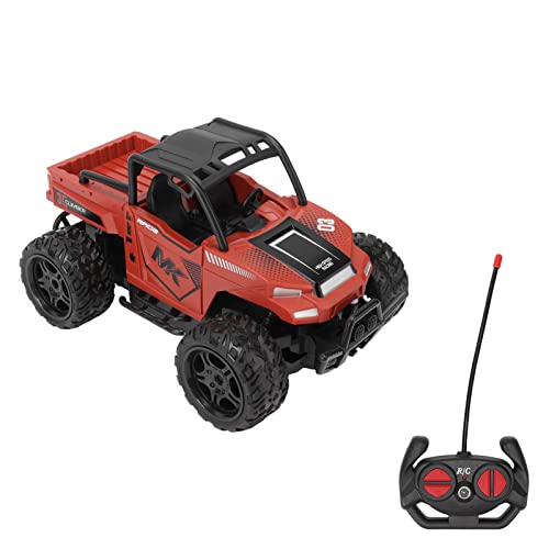 1/16 Ferngesteuertes Auto, 2,4 GHz, Simulierte Soundeffekte, 1/16 RC-Auto mit Licht, Ferngesteuertes Auto, 1/16 Ferngesteuertes Auto für über 3 Jahre Alt (Orangerot) von Srliya