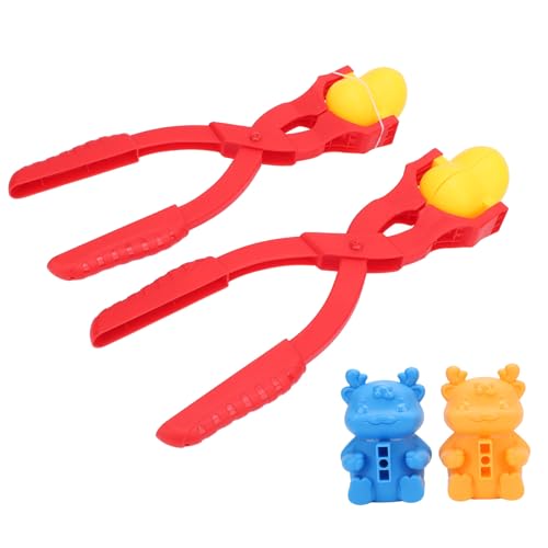 2PCS Schneeball Maker Spielzeug Kunststoff Nette Herz und Hirsch Geformt Schneeball Maker Clip Werkzeug für Kinder Winter Outdoor Schneeball Kampf Spiele von Srliya