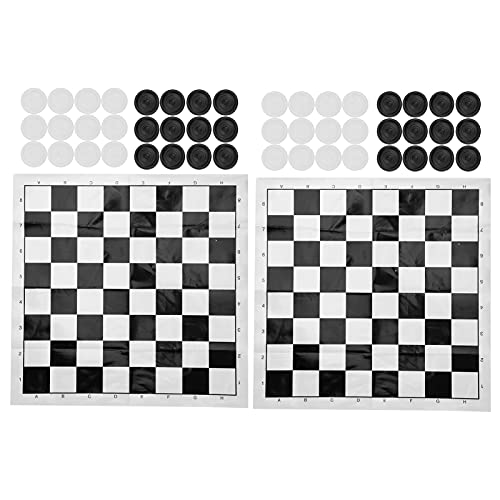 2Set International Checkers Set mit Plastik Film Checkerboard Travel Board Games Set von Srliya