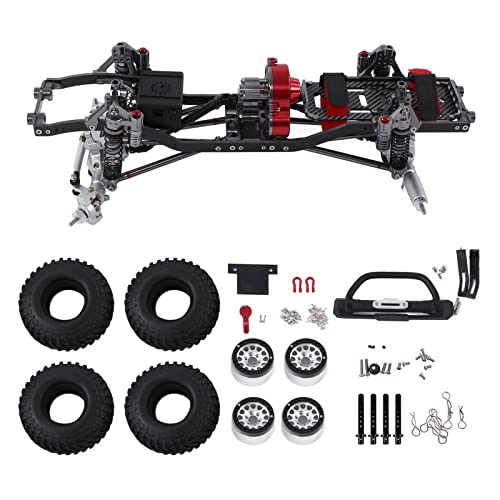 313 Mm Radstand RC Metall-Chassis-Rahmen-Kit für SCX10 1/10 RC Crawler Off Road Truck (Silber) von Srliya