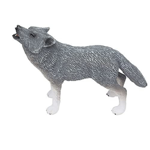 6 Stück Wolf Figur Spielzeug Lebensechte Pädagogische Arktische Wolf Tiermodell für Sammlung Geschenk Kuchen Topper von Srliya