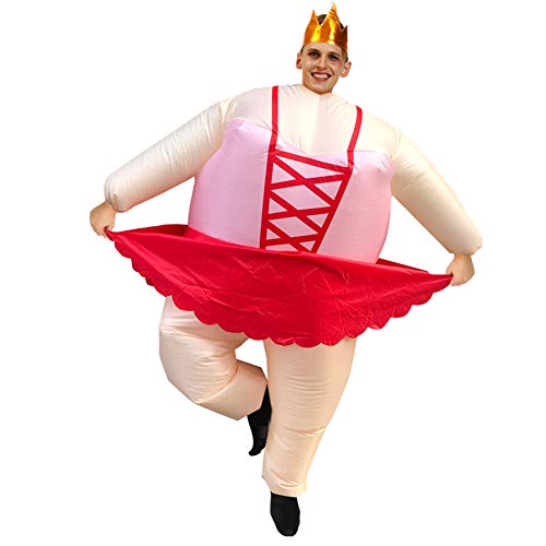 Aufblasbares Ballerina-Kostüm Erwachsene: Humorvoller Aufblasbarer Fat-Anzug Halloween und Kostümpartys (150-190cm) von Srliya