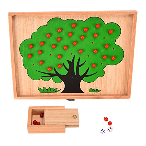 Baumzähl-Mathespielzeug für, Holz, Montessori-Baumspielzeug, Pädagogisches Lernspielzeug, Zahlenspielzeug, Fingerflexibilität, Hand-Auge-Koordination, aus Buchenmaterial, von Srliya