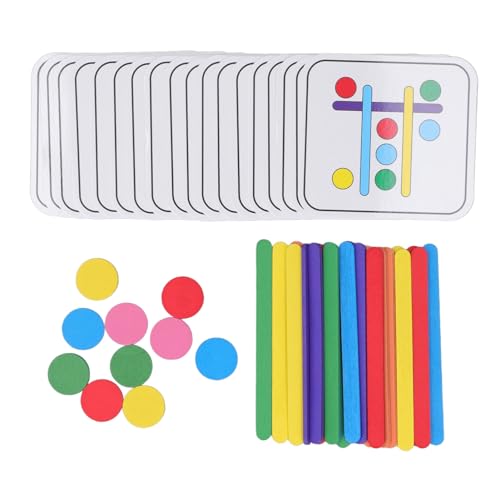 Buntes Stick-Matching-Spielzeug für , Buntes Stick-Puzzle-Spielzeug, Farbsensorik, Bunter Stick-Matching-Kognitionsentwicklung für und Mädchen, Frühe Bildung von Srliya