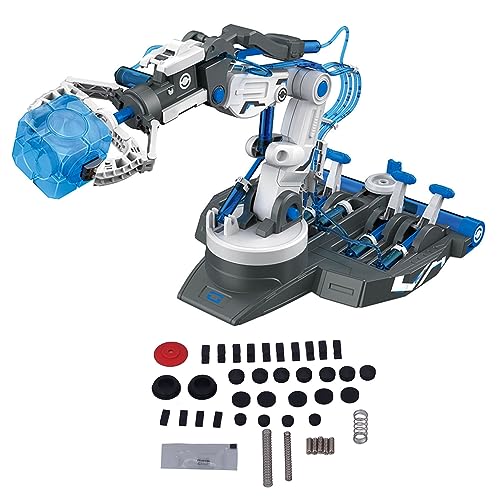 DIY Montage Hydraulischer Roboterarm Bausatz Hydraulischer Roboterarm Kinder Spielzeug Wissenschaftliche Experimente Roboterarm Bausatz DIY Roboterarm, Greifarm (Blau) von Srliya