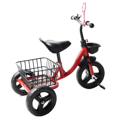 Einsteiger-Kinderdreirad, Bequemes Trike-Aufsitzspielzeug mit Aufbewahrungskorb, für die Erkundung von Kleinkindern. Tolle Geschenkauswahl von Srliya