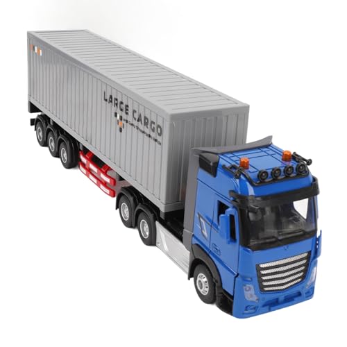 Fernbedienung Semi Truck RC Semi Transporter RC Semi Transporter Spielzeug mit zu öffnenden Türen Containerträger Legierung Musik RC Semi Transporter Truck von Srliya